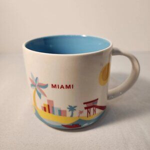 Starbucks Miami You Are Here Collection 14 oz Ceramic Coffee Mug